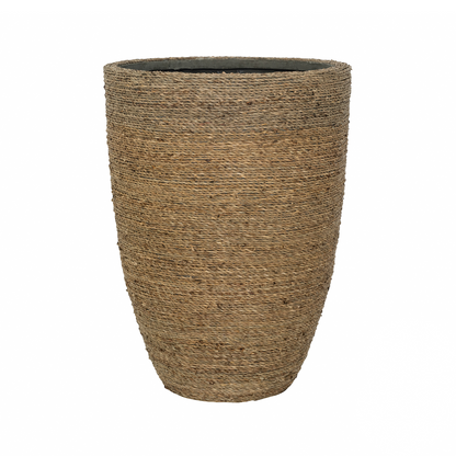 Straw Grass Fiberstone Planter